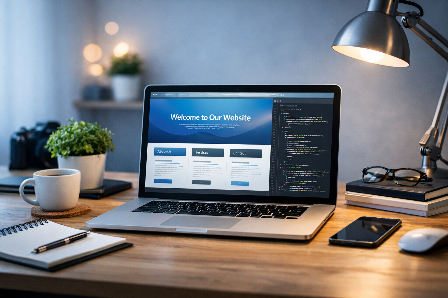 ChatGPTで整理されたホームページ制作を進めるイメージ
