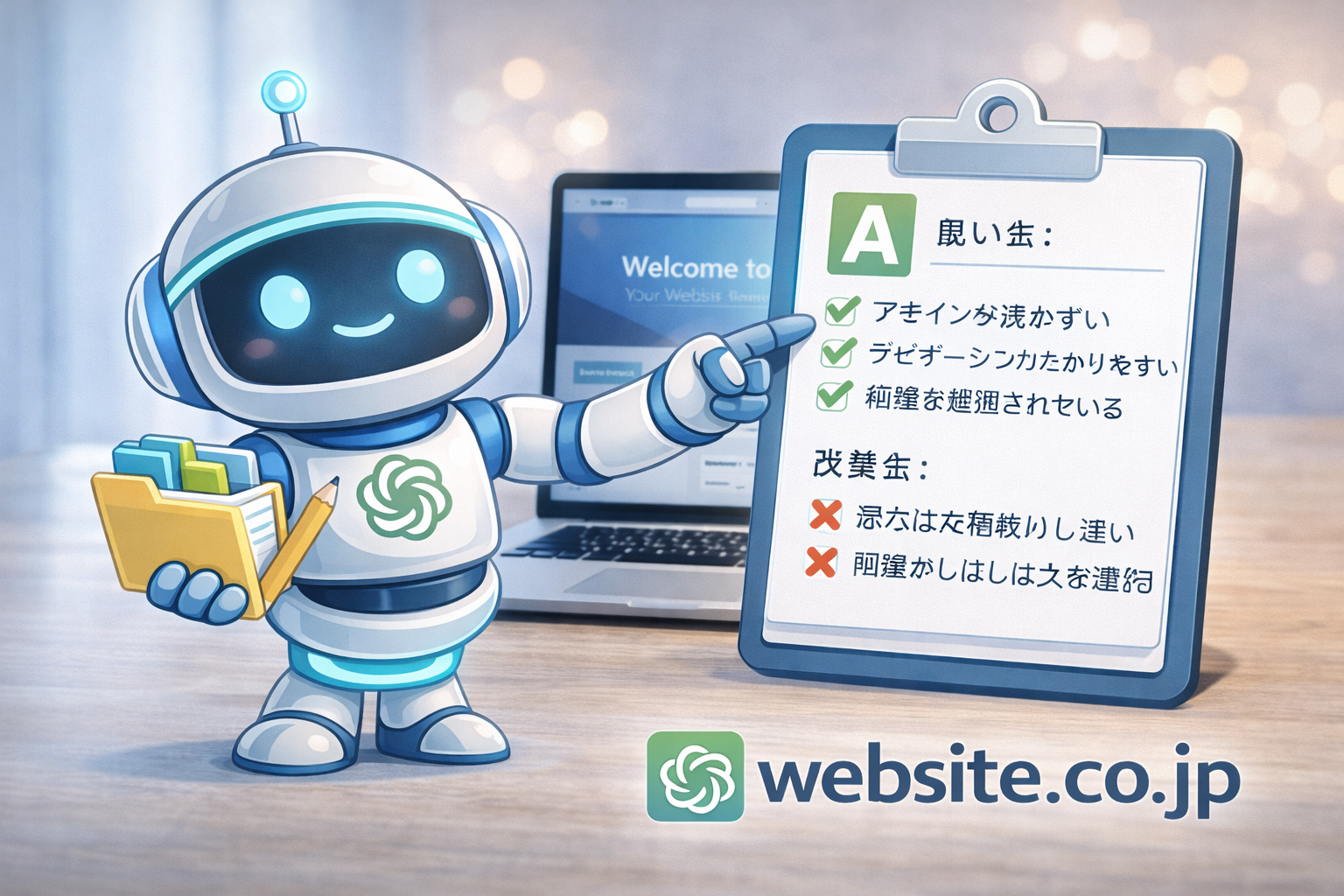 ホームページをレビューする Webbie